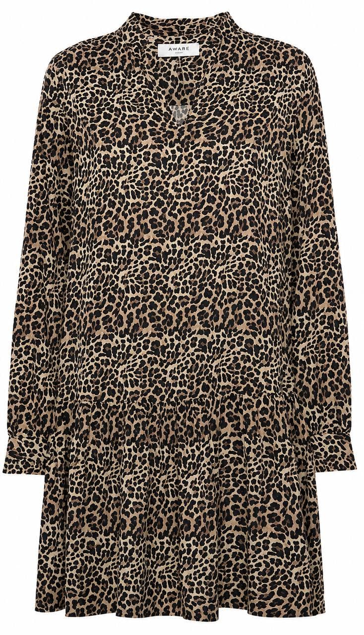 Leopard Print Shirt Dress